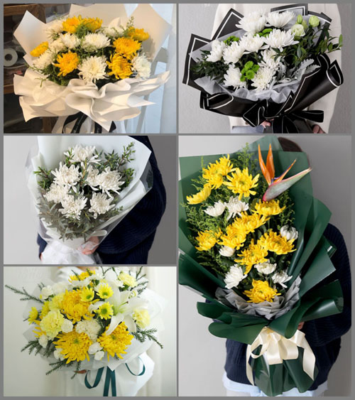 山东德州乐陵市花园镇白事花束代送